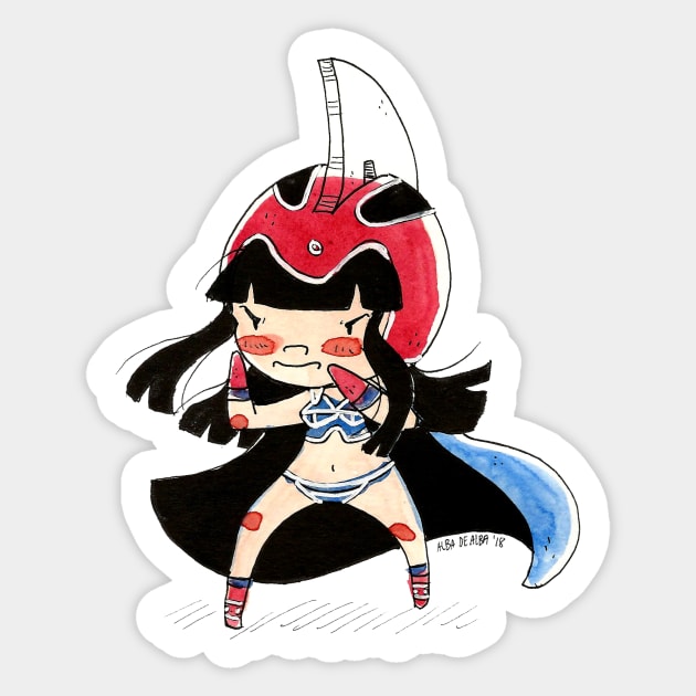 Chi-chi Chibi Sticker by albadealba